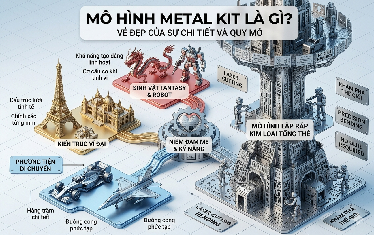 Mô Hình Metal Kit Là Gì? Tìm Hiểu Chi Tiết Cho Người Mới